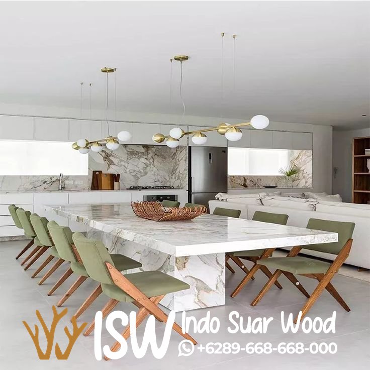 Jual Meja Makan Marmer 10 Kursi