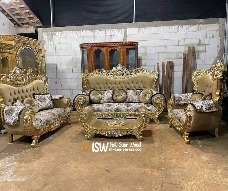 Sofa Tamu Ukir Belagio Mewah