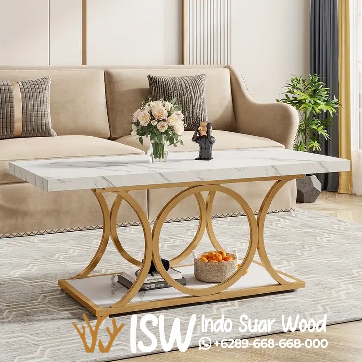 Coffe Table Marmer Kaki Unik Kota Surabaya