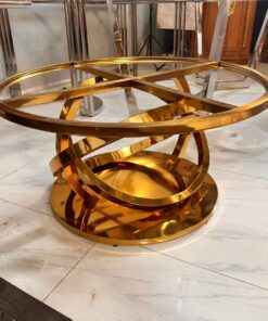 Kaki Meja Tamu Stainless Bulat