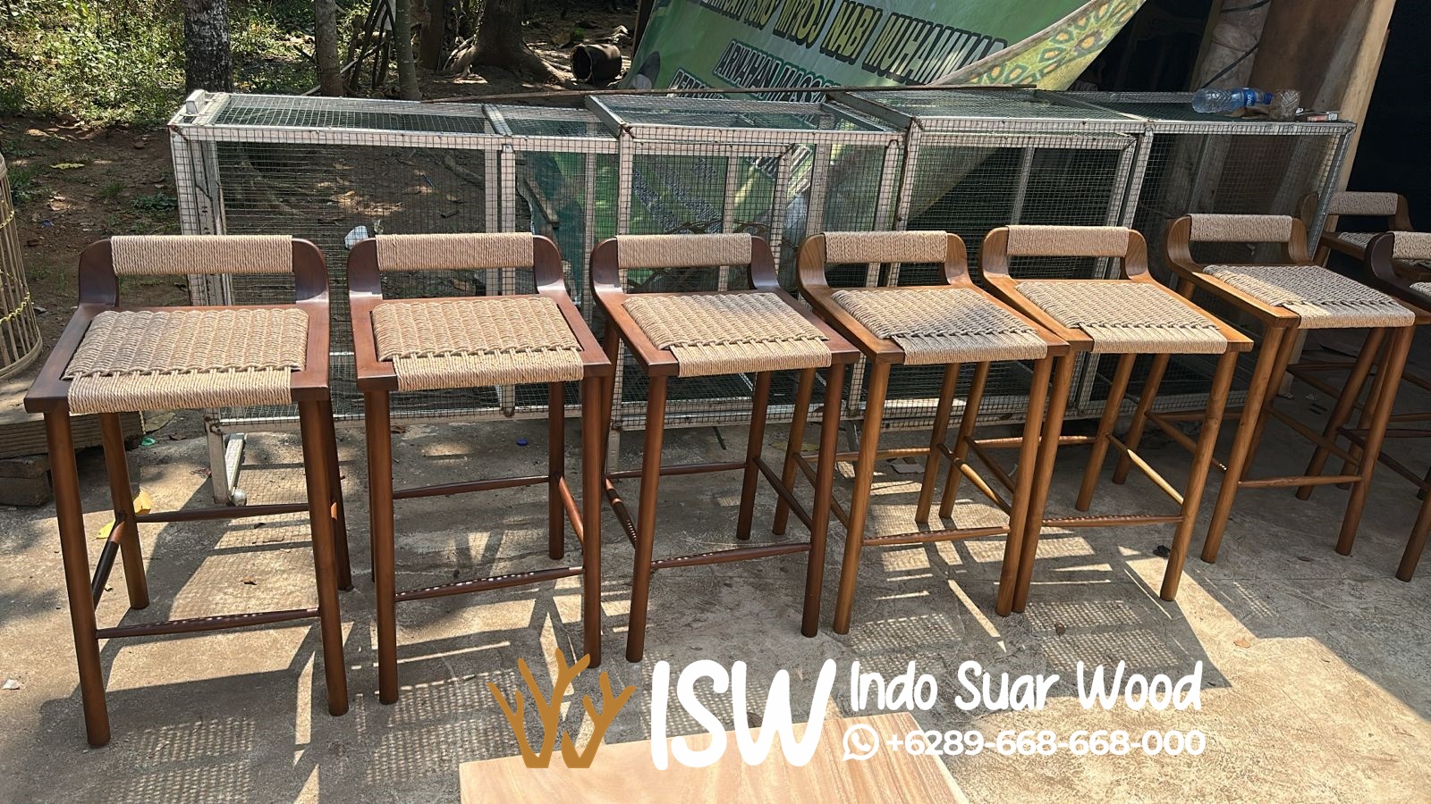 Kursi Bar Rotan Minimalis - Image 5