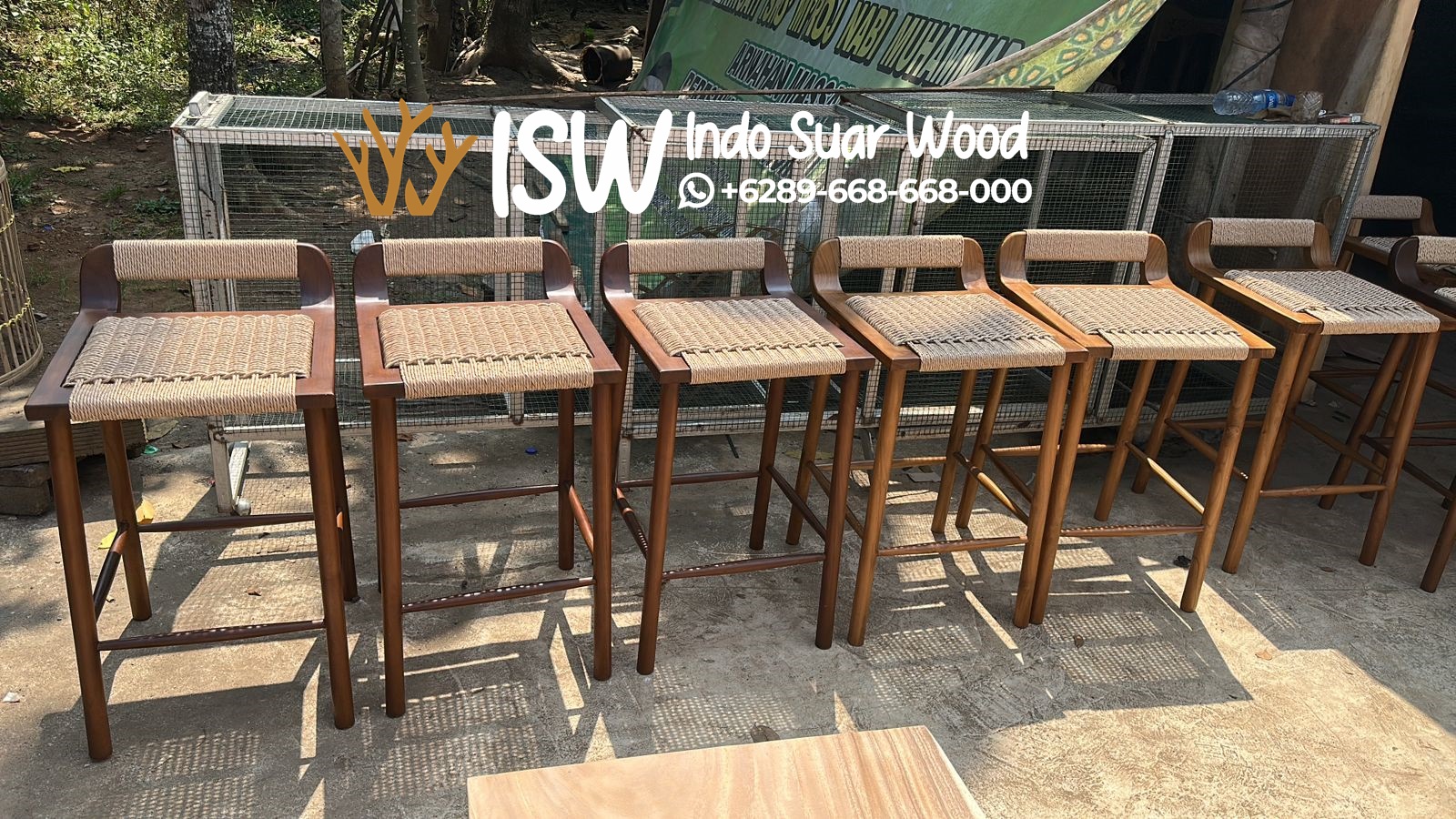 Kursi Bar Rotan Minimalis