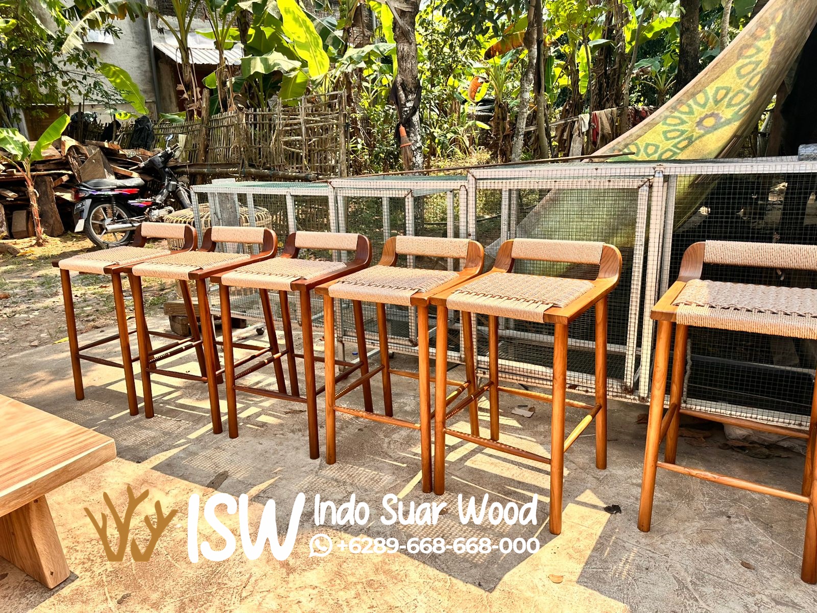 Kursi Bar Rotan Minimalis - Image 3