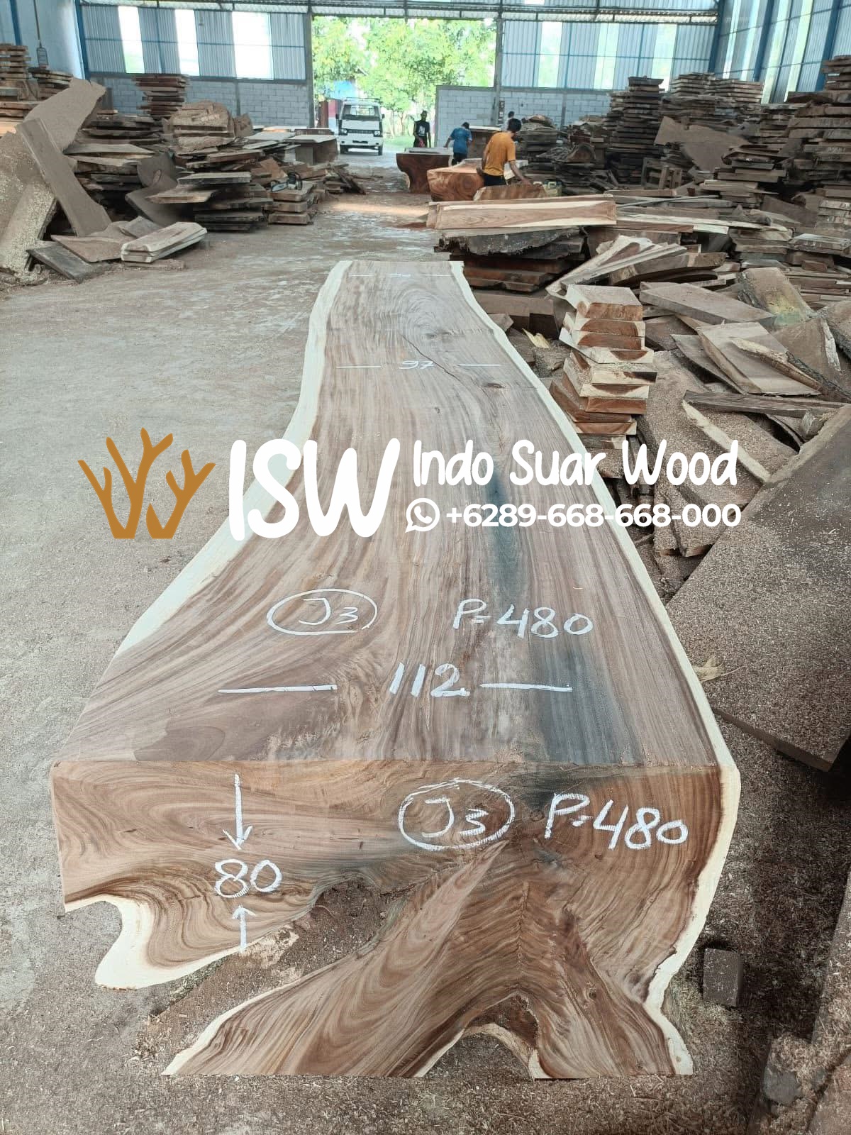 Meja Besar Utuh Kaki L Lengkung Tanpa Sambungan