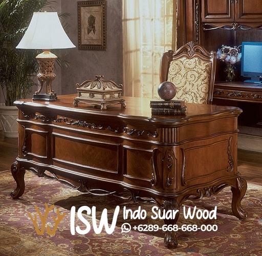 Meja Direktur Tulungagung Kayu Jati Minimalis