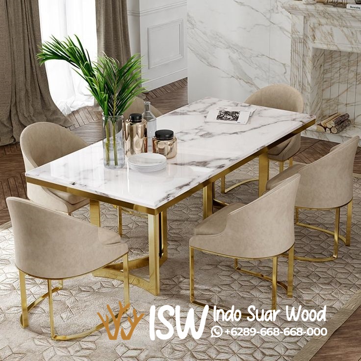 Meja Makan Kaki Stainless Kota Boyolali