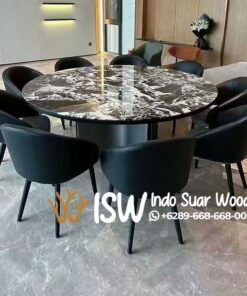 Meja Bundar Marmer