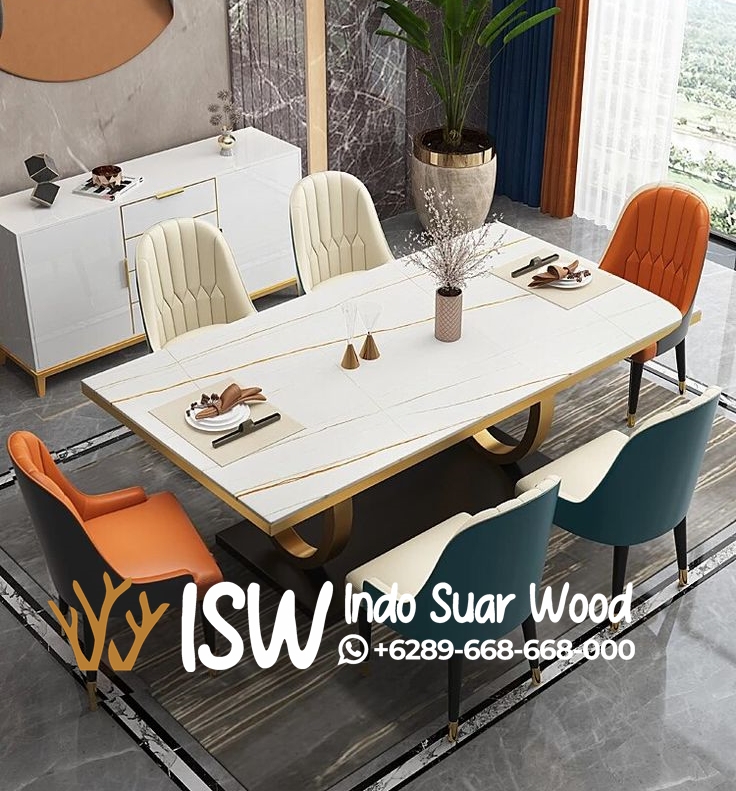 Meja Makan Marmer Jepara - Image 5