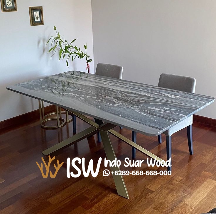 Meja Makan Marmer Jepara - Image 7