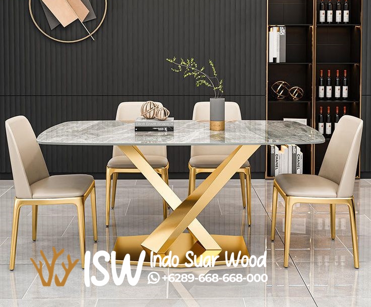 Meja Makan Marmer Minimalis - Image 6