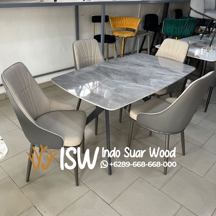 Meja Makan Marmer Minimalis - Image 5