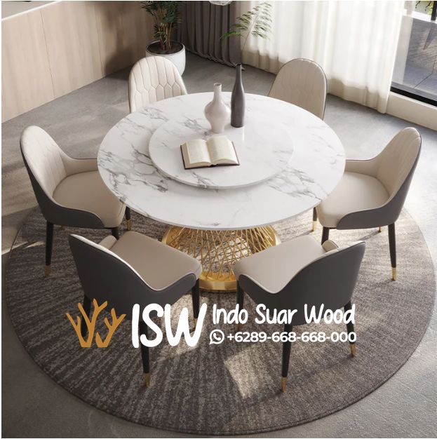 Meja Makan Marmer Minimalis - Image 3