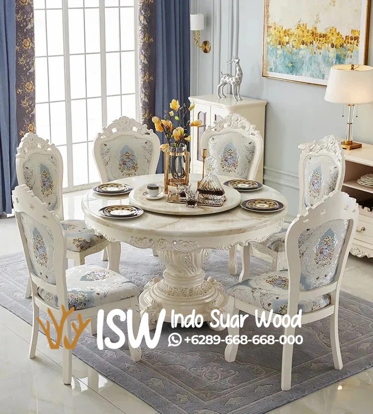 Meja Marmer Antik - Image 3