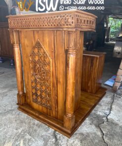 Mimbar Masjid Minimalis Dudukan
