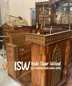 Mimbar Masjid Ukiran Minimalis Kota Kediri