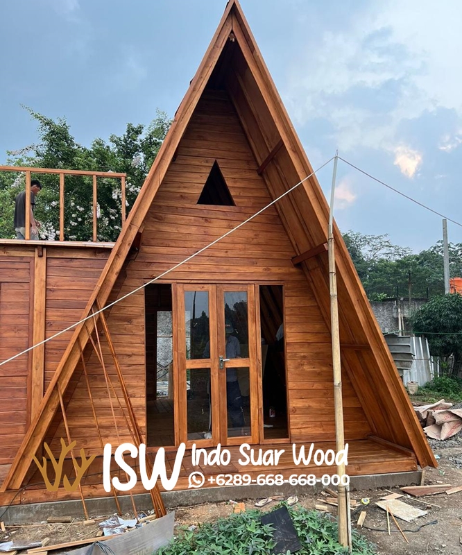 Rumah Glamping Satu Lantai Minimalis