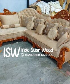 Sofa Tamu Sudut Jati Modern Kota Pasuruan