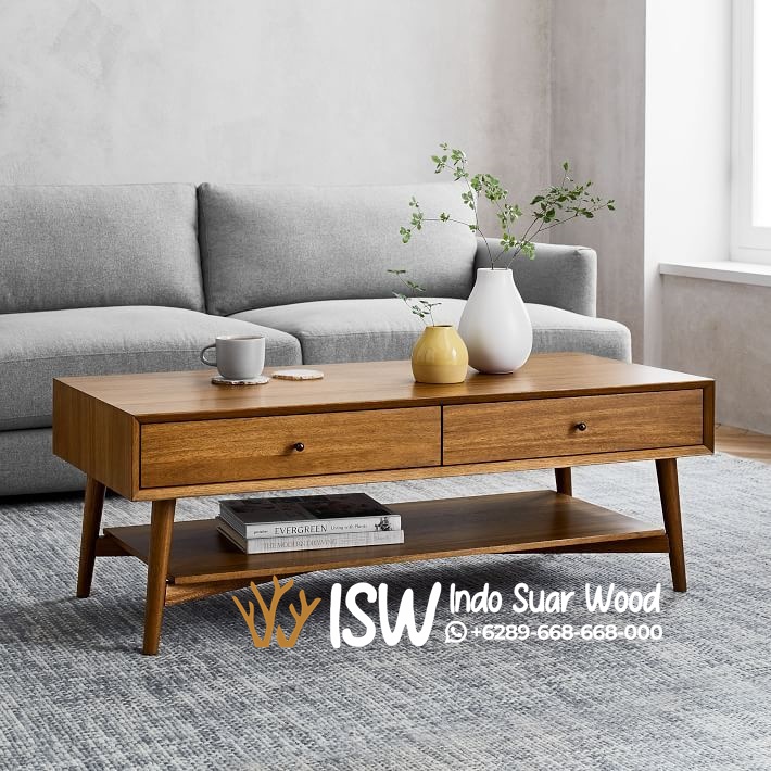 Coffe Table Kayu Jati Klasik Kota Ngawi