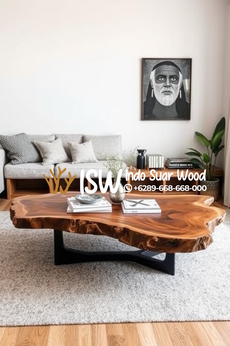 Coffe Table Trembesi Klasik Kota Cimahi