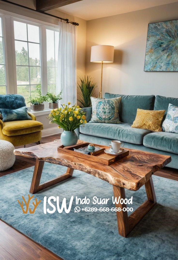 Coffe Table Trembesi Solid Kota Garut