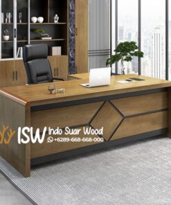 Meja Direktur Kayu Minimalis Kota Bekasi