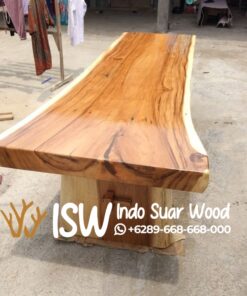 Meja Kayu Solid Ukuran 2 Meter