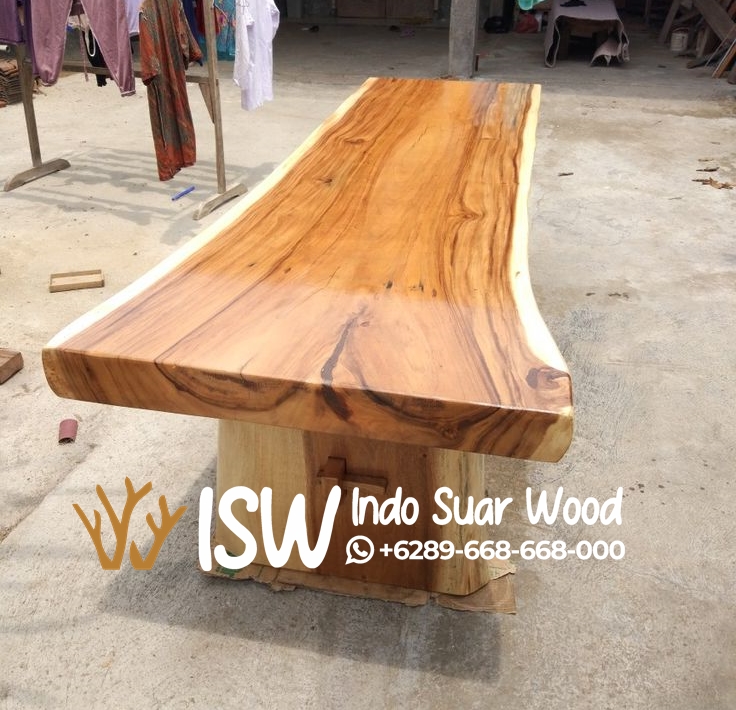 Meja Kayu Solid Ukuran 2 Meter