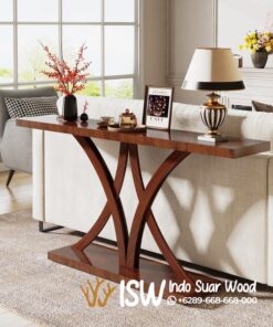 Meja Konsul Jati Solid Elegan Kota Gresik