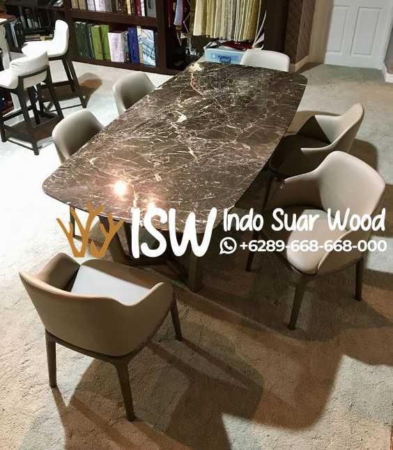 Meja Makan Marmer Import - Image 4