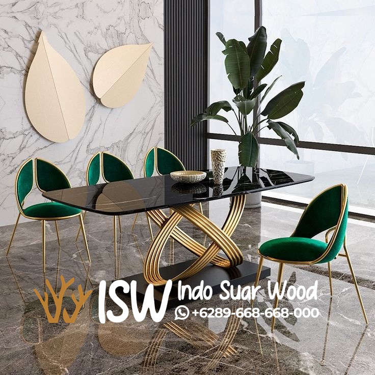 Meja Makan Marmer Import - Image 7