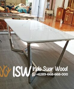 Meja Makan Stainless Minimalis