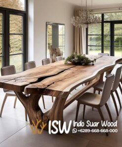 Meja Meeting Trembesi Solid Elegan Kota Kediri