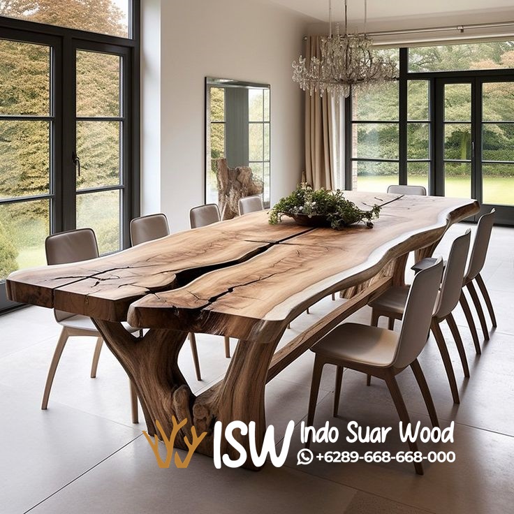 Meja Meeting Trembesi Solid Elegan Kota Kediri