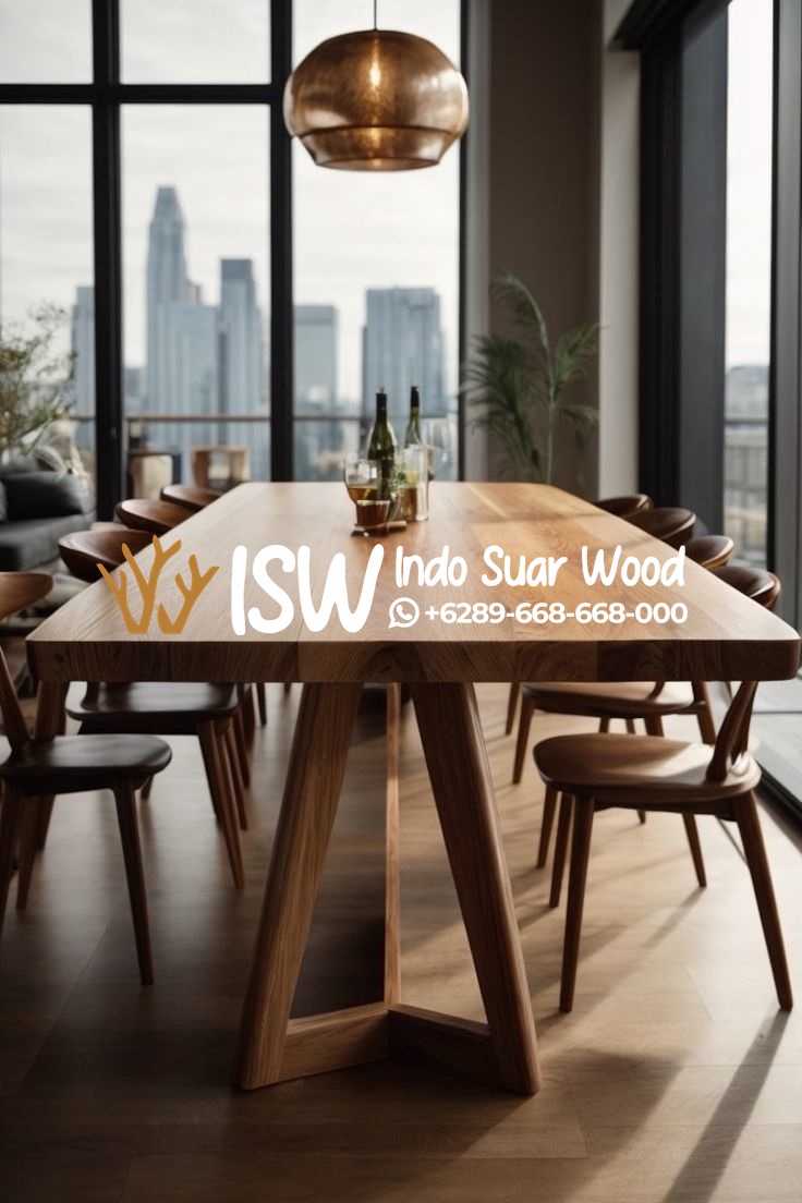 Meja Meeting Trembesi Solid Kota Madiun