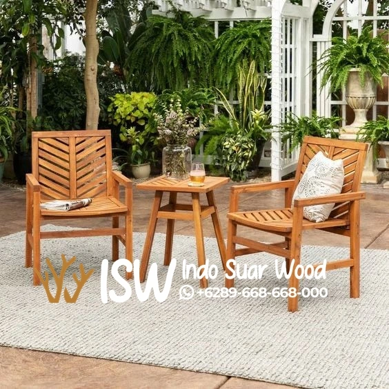 Kursi Cafe Kayu Outdoor Minimalis