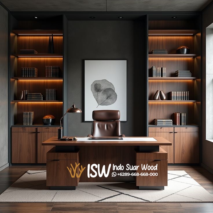 Meja Direktur Kayu Elegan Kota Cilacap