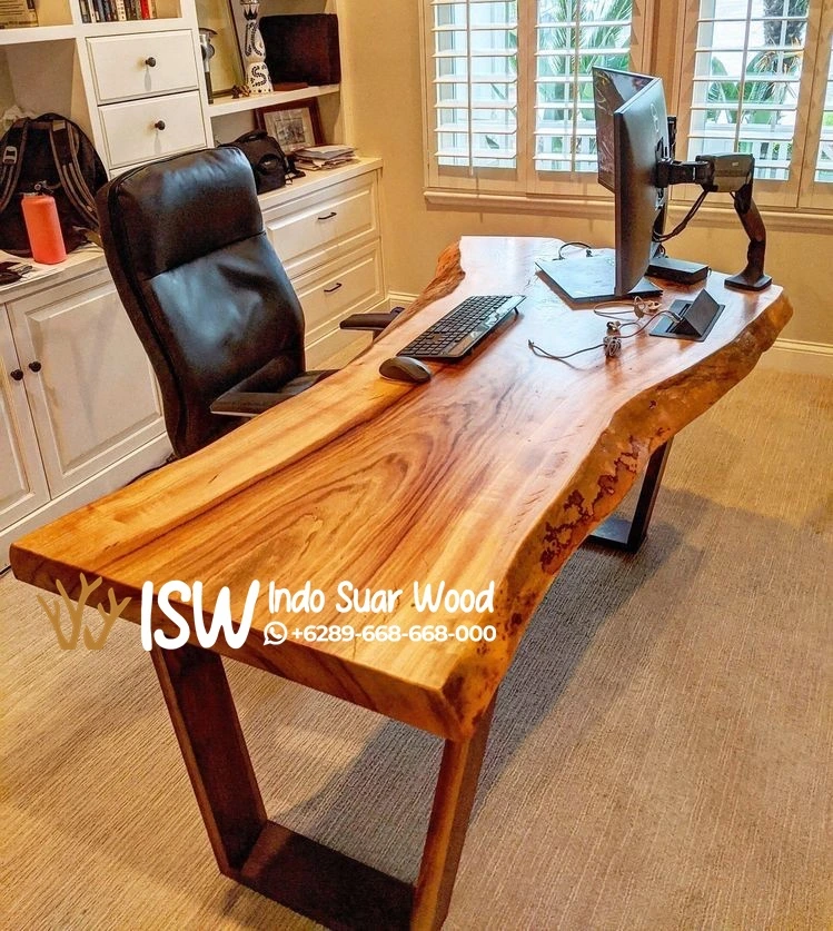 Meja Direktur Trembesi Utuh Elegan Tegal