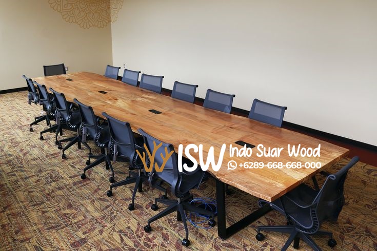 Meja Meeting Kaki Besi Elegan Purwakarta