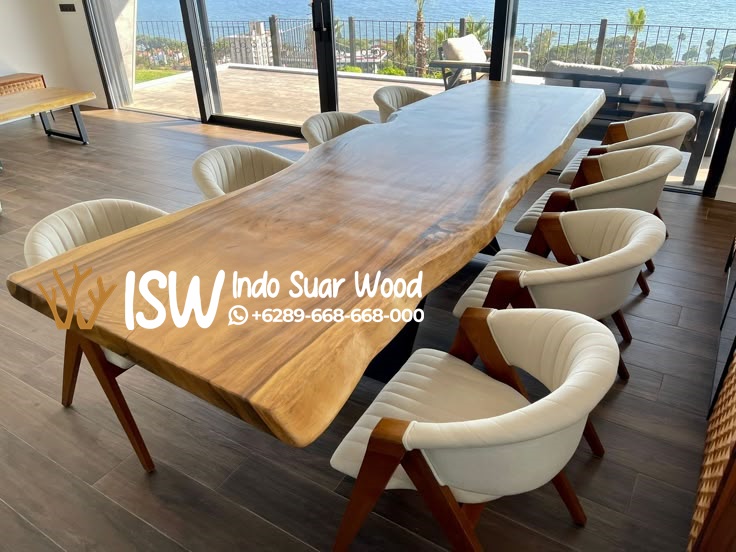 Meja Meeting Trembesi Elegan Kota Banyuwangi