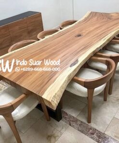 Meja Meeting Trembesi Kaki Besi Kota Sragen