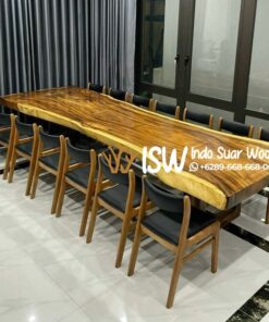 Meja Meeting Trembesi Utuh Elegan Bangkalan