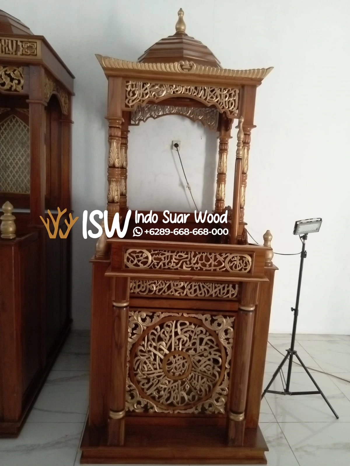 Mimbar Kubah Kaligrafi Mewah Kota Blitar