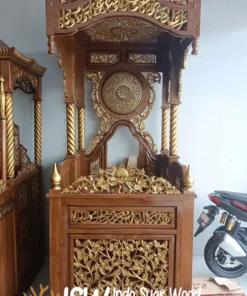 Mimbar Masjid Kayu Jati Yogyakarta