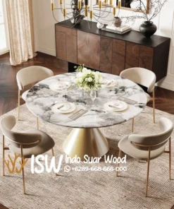 Harga Meja Makan Marmer Bulat