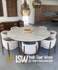 Meja Marmer Bulat Besar