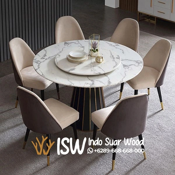 Harga Meja Makan Marmer Bulat - Image 4