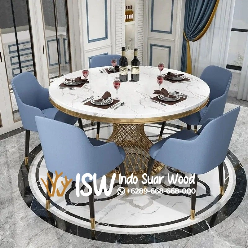 Harga Meja Makan Marmer Bulat - Image 3