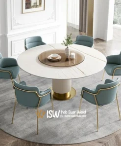 Meja Marmer Bulat Besar Temanggung