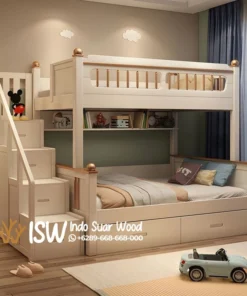 Tempat Tidur Tingkat Minimalis Multifungsi