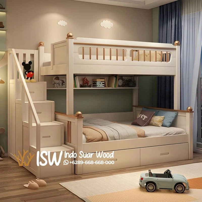 Tempat Tidur Tingkat Minimalis Multifungsi